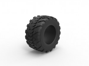 Offroad tire 53 Scale 1 to 25 Modèles 3D en vedette