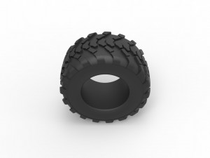 Offroad tire 53 Scale 1 to 25 Modèles 3D en vedette
