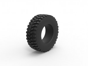 Tractor tire 8 Scale 1 to 25 3D-printmodel