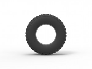 Tractor tire 8 Scale 1 to 25 3D-printmodel