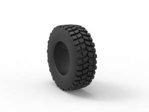 Tractor tire 8 Scale 1 to 25 3D-printmodel