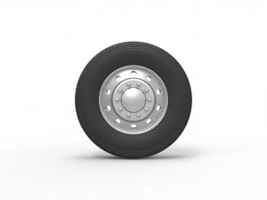 10 Hole front wheel of old school truck Scale 1 to 25 3D Print Model