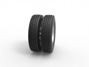 10 Hole rear double wheel of old school truck Scale 1 to 25 3D Baskı Modeli
