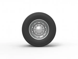 10 Hole rear double wheel of old school truck Scale 1 to 25 3D Print Model