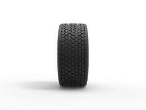 Super single semi tire Scale 1 to 25 3D Print Model