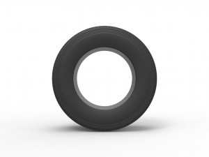 Super single semi tire Scale 1 to 25 Modelo de Impressão 3D