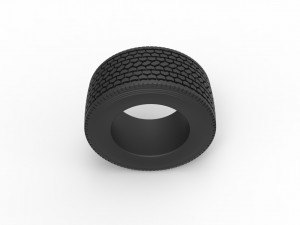Super single semi tire Scale 1 to 25 Modelo de Impressão 3D