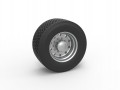 Super single semi wheel Scale 1 to 25 3D Принт Модель