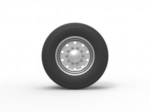 Super single semi wheel Scale 1 to 25 3D प्रिंट मॉडल