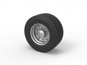 Super single semi wheel Scale 1 to 25 3D प्रिंट मॉडल