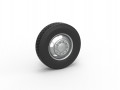 5 Hole front wheel of old school truck Scale 1 to 25 Modèles 3D en vedette