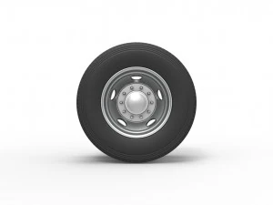 5 Hole rear double wheel of old school truck Scale 1 to 25 3D Print Model