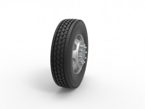 7 Hole front wheel of old school truck Scale 1 to 25 3D 프린트 모델