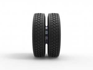 Rear custom wheel of semi truck Scale 1 to 25 3D Print Model