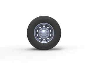 Rear custom wheel of semi truck Scale 1 to 25 3D Print Model