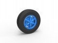 Front 6 spoke wheel of old school truck Scale 1 to 25 Modèles 3D en vedette