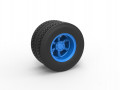 Rear 6 spoke wheel of old school truck Scale 1 to 25 Modèles 3D en vedette