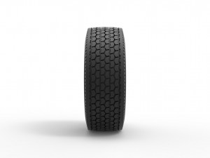 Front float 6 spoke wheel of old school truck Scale 1 to 25 3D Print Model