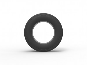 Semi truck tire 2 Scale 1 to 25 3D प्रिंट मॉडल