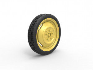 Space saver Spare wheel Scale 1 to 25 3D 프린트 모델