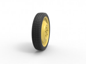 Space saver Spare wheel Scale 1 to 25 3D 프린트 모델