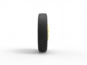 Space saver Spare wheel Scale 1 to 25 3D 프린트 모델