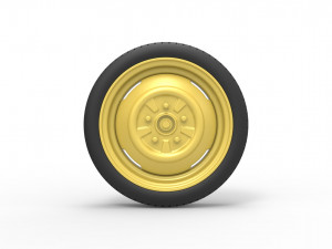 Space saver Spare wheel Scale 1 to 25 3D 프린트 모델