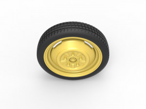 Space saver Spare wheel Scale 1 to 25 3D 프린트 모델