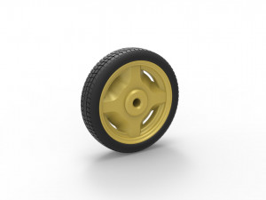 Space saver Spare wheel Scale 1 to 25 3D 프린트 모델