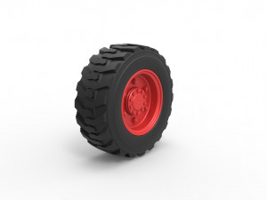 Heavy equipment wheel Scale 1 to 25 Modelo de impresión 3D
