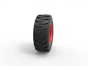 Heavy equipment wheel Scale 1 to 25 3D Print Model