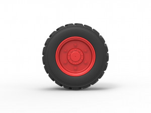 Heavy equipment wheel Scale 1 to 25 Modelo de impresión 3D