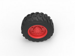 Heavy equipment wheel Scale 1 to 25 Modelo de impresión 3D