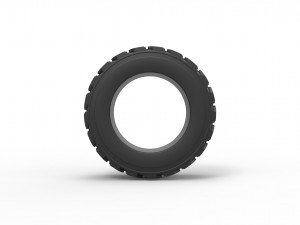 Heavy equipment tire Scale 1 to 25 3D Print Model