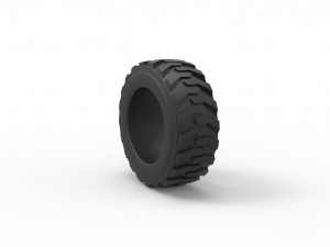 Heavy equipment tire Scale 1 to 25 3D Print Model