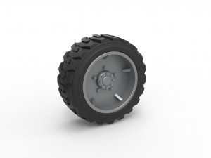 Heavy equipment wheel 2 Scale 1 to 25 Modelo de Impressão 3D
