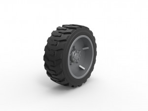 Heavy equipment wheel 2 Scale 1 to 25 3D प्रिंट मॉडल