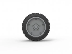 Heavy equipment wheel 2 Scale 1 to 25 3D Print Model