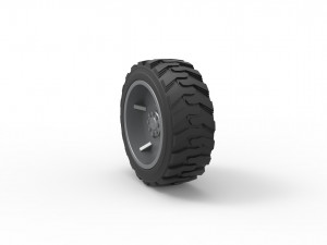 Heavy equipment wheel 2 Scale 1 to 25 3D प्रिंट मॉडल