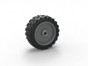 Heavy equipment wheel 2 Scale 1 to 25 3D प्रिंट मॉडल