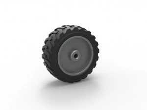 Heavy equipment wheel 2 Scale 1 to 25 3D Print Model