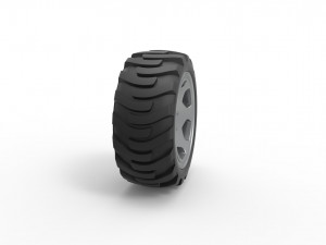 Demolition derby rear wheel Scale 1 to 25 Modello di stampa 3D