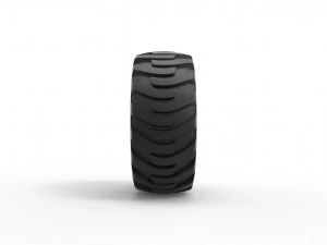 Demolition derby rear wheel Scale 1 to 25 3D Print Model