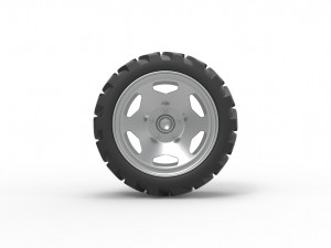 Demolition derby rear wheel Scale 1 to 25 Modello di stampa 3D