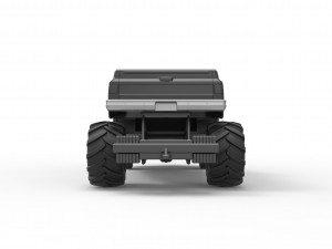 Old school pulling truck 2wd Scale 1 to 25 Modelo de Impressão 3D