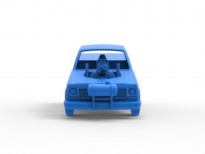 Old school pulling truck 2wd Scale 1 to 25 Modelo de Impressão 3D