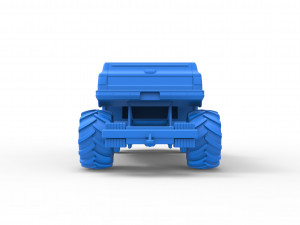 Old school pulling truck 2wd Scale 1 to 25 Modelo de Impressão 3D