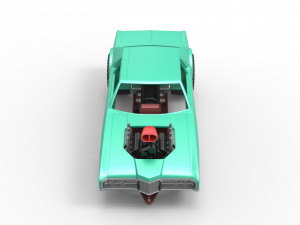 Pulling truck 2wd with Car shell Scale 1 to 25 Model Cetak 3D