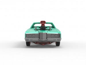 Pulling truck 2wd with Car shell Scale 1 to 25 Model Cetak 3D