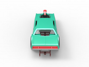 Pulling truck 2wd with Car shell Scale 1 to 25 Model Cetak 3D